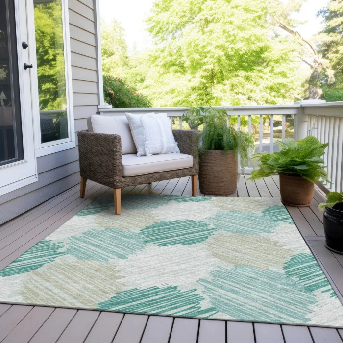 Addison Rugs Chantille Teal ACN1942 5ft. x 7ft.6in. Rect. Rug