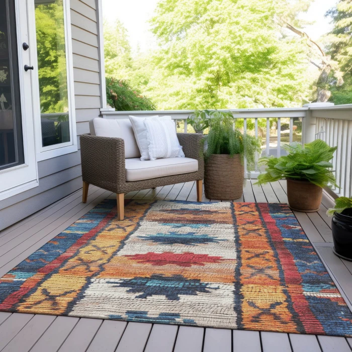 Addison Rugs Chantille Blue ACN1946 8ft. x 10ft. Rect. Rug