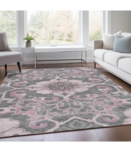 Addison Rugs Chantille Pink ACN1947 9ft. x 12ft. Rect. Rug