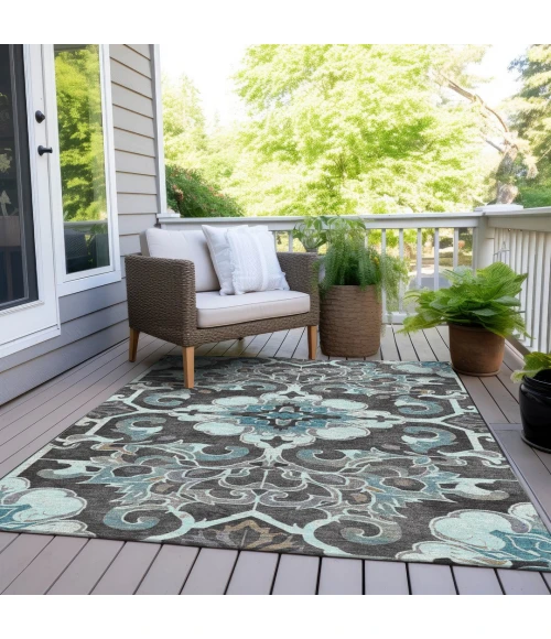 Addison Rugs Chantille Teal ACN1947 9ft. x 12ft. Rect. Rug