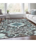 Addison Rugs Chantille Teal ACN1947 9ft. x 12ft. Rect. Rug