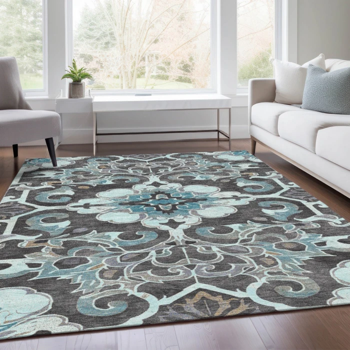 Addison Rugs Chantille Teal ACN1947 5ft. x 7ft.6in. Rect. Rug