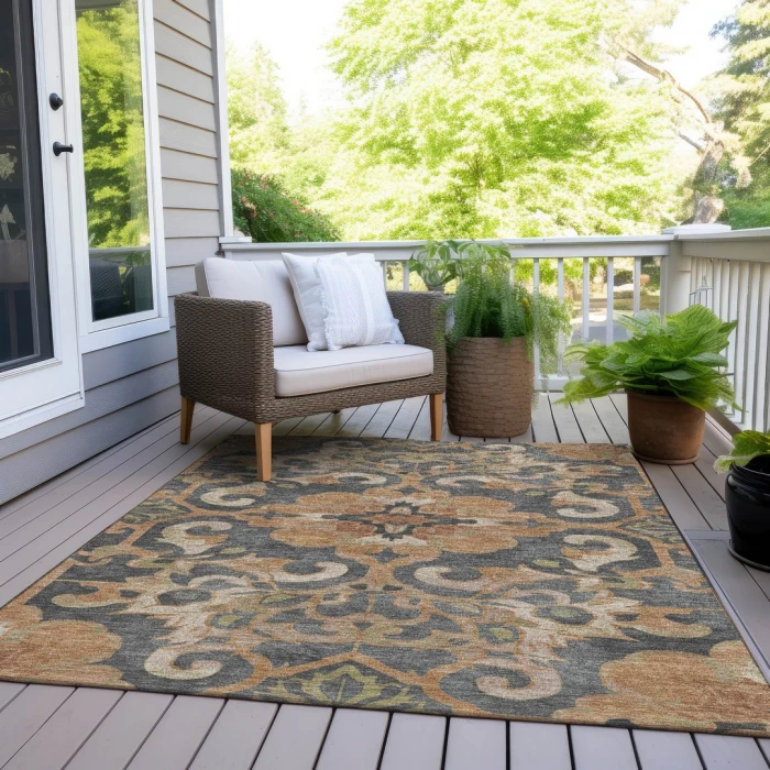 Addison Rugs Chantille Orange ACN1947 5ft. x 7ft.6in. Rect. Rug