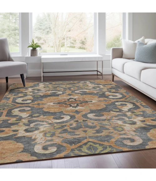 Addison Rugs Chantille Orange ACN1947 9ft. x 12ft. Rect. Rug