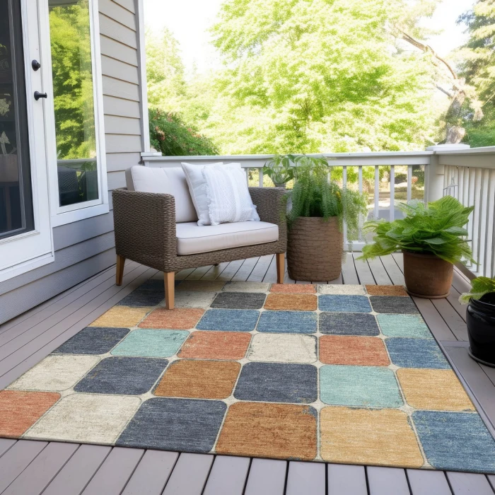 Addison Rugs Chantille Orange ACN1948 9ft. x 12ft. Rect. Rug