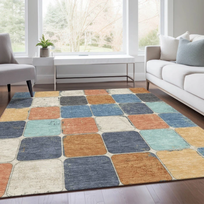 Addison Rugs Chantille Orange ACN1948 9ft. x 12ft. Rect. Rug