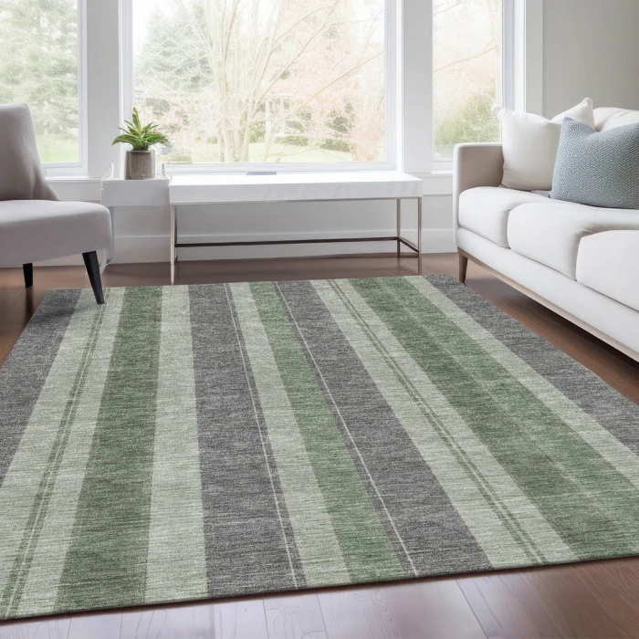 Addison Rugs Chantille Green ACN1954 9ft. x 12ft. Rect. Rug