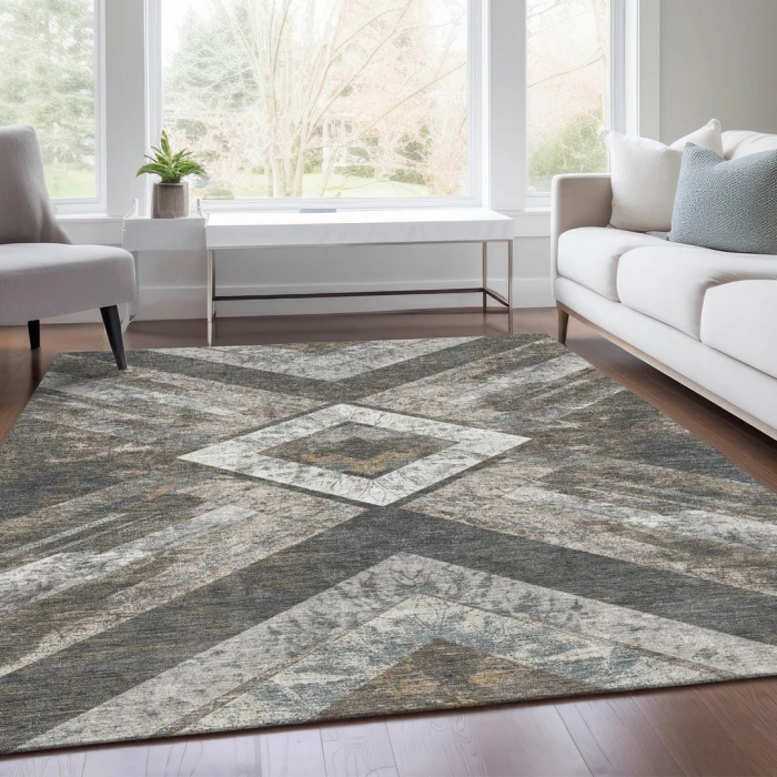 Addison Rugs Chantille Brown ACN1955 9ft. x 12ft. Rect. Rug
