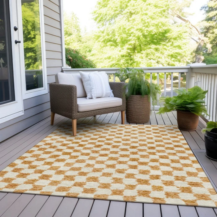Addison Rugs Chantille Orange ACN1958 9ft. x 12ft. Rect. Rug