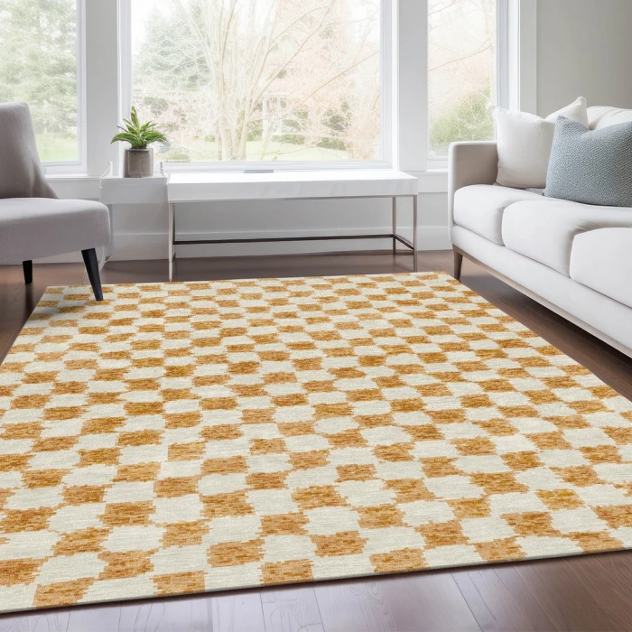 Addison Rugs Chantille Orange ACN1958 9ft. x 12ft. Rect. Rug