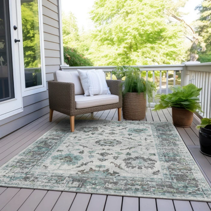 Addison Rugs Chantille Teal ACN1976 5ft. x 7ft.6in. Rect. Rug