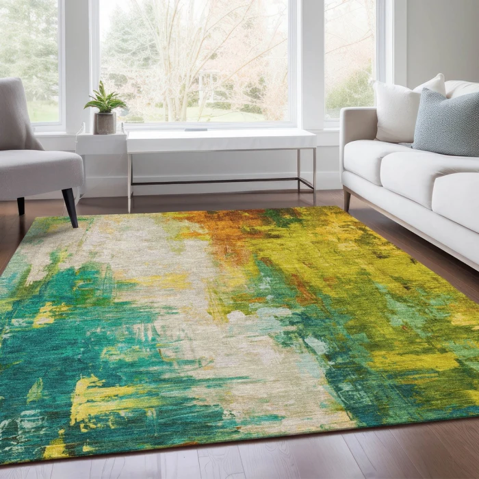 Addison Rugs Chantille Green ACN1977 5ft. x 7ft.6in. Rect. Rug