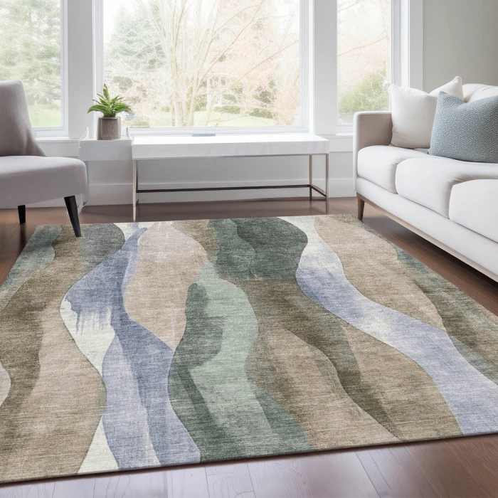 Addison Rugs Chantille Brown ACN1989 9ft. x 12ft. Rect. Rug
