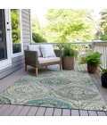 Addison Rugs Chantille Teal ACN1990 9ft. x 12ft. Rect. Rug