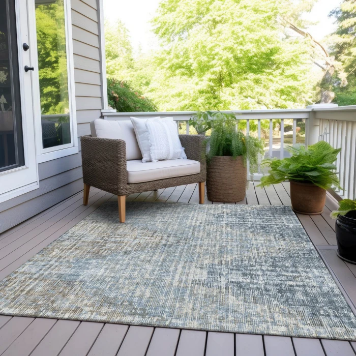 Addison Rugs Chantille Blue ACN1996 8ft. x 10ft. Rect. Rug