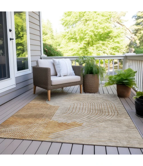 Addison Rugs Chantille Gold ACN2003 9ft. x 12ft. Rect. Rug