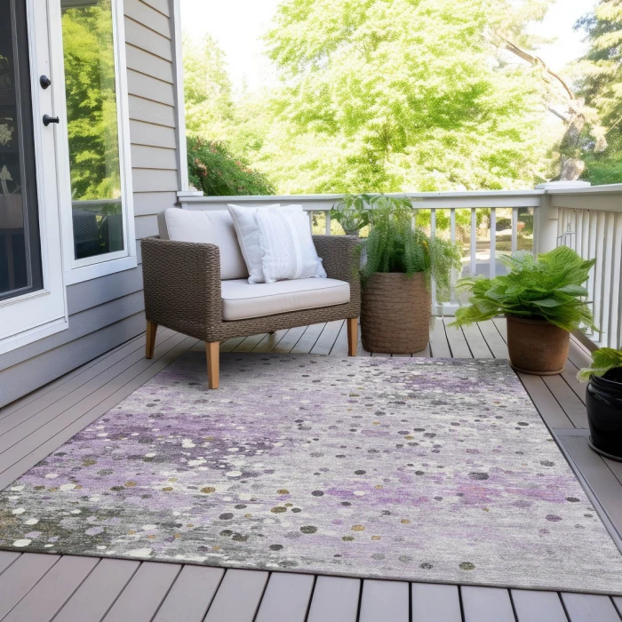 Addison Rugs Chantille Purple ACN2007 9ft. x 12ft. Rect. Rug