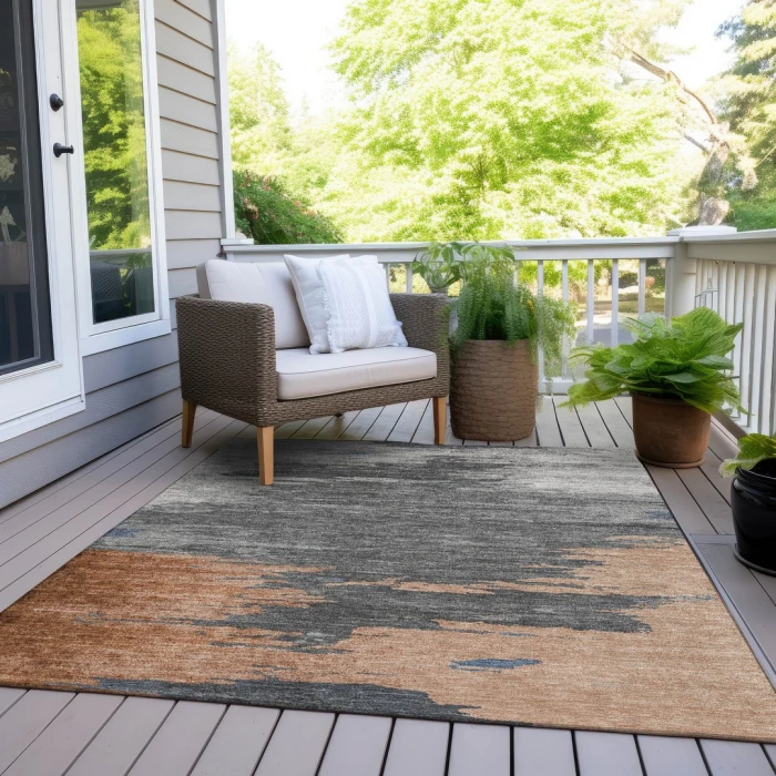 Addison Rugs Chantille Orange ACN2010 5ft. x 7ft.6in. Rect. Rug