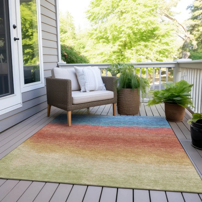 Addison Rugs Chantille Orange ACN2012 9ft. x 12ft. Rect. Rug
