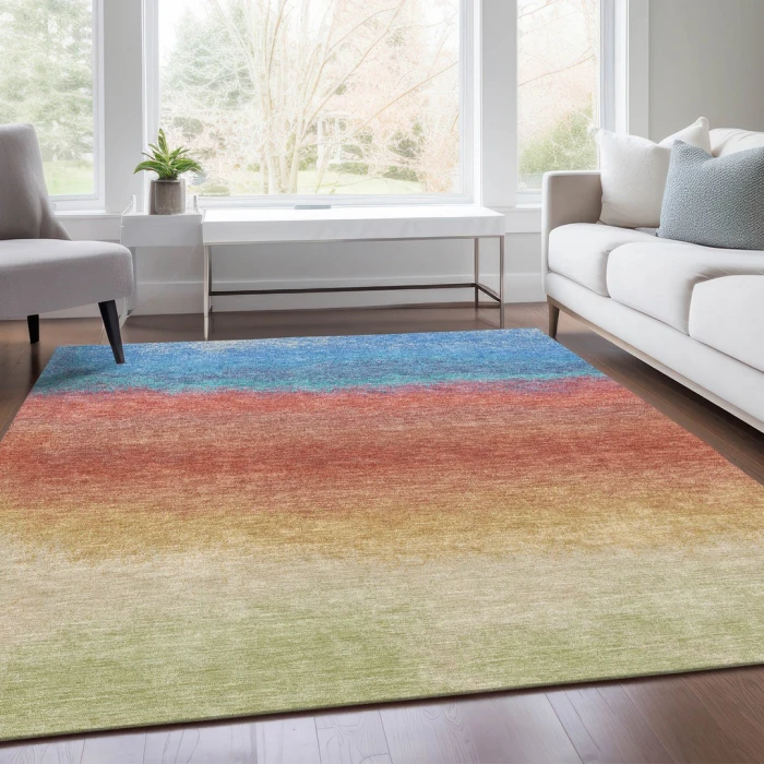 Addison Rugs Chantille Orange ACN2012 9ft. x 12ft. Rect. Rug