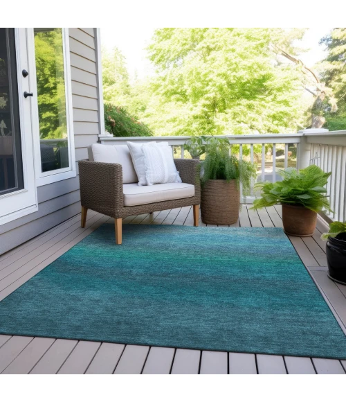 Addison Rugs Chantille Teal ACN2012 9ft. x 12ft. Rect. Rug