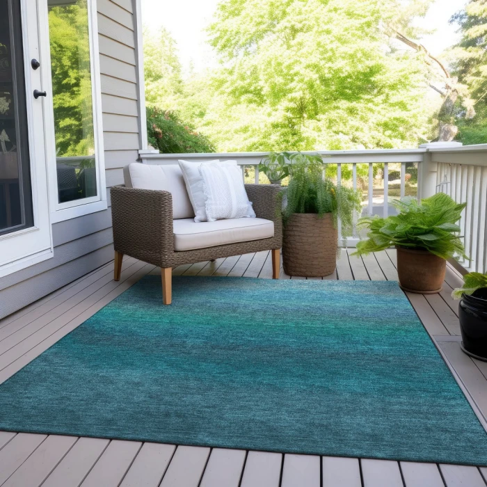 Addison Rugs Chantille Teal ACN2012 8ft. x 10ft. Rect. Rug