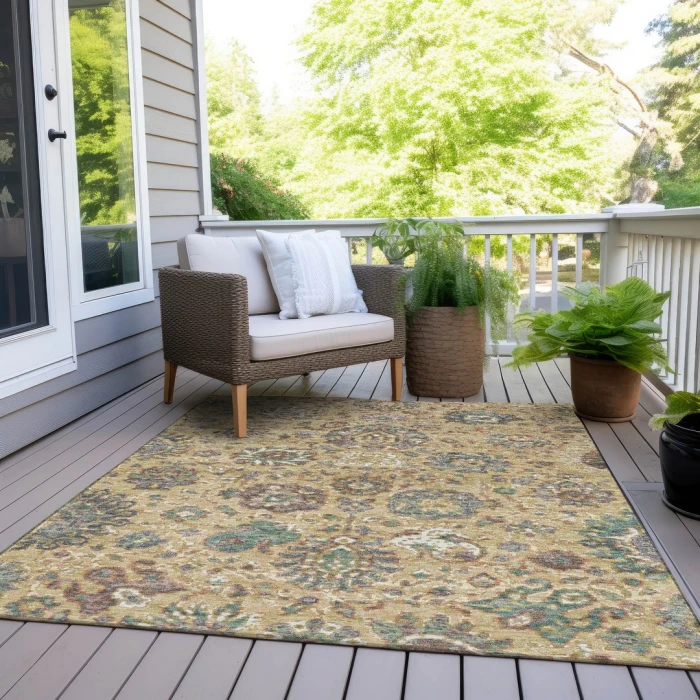 Addison Rugs Chantille Gold ACN2013 8ft. x 10ft. Rect. Rug