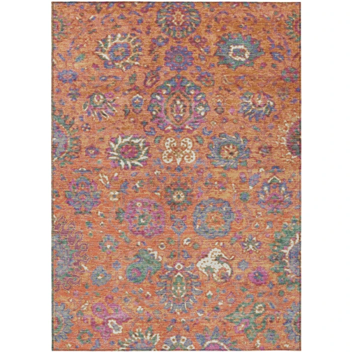 Addison Rugs Chantille Orange ACN2013 9ft. x 12ft. Rect. Rug