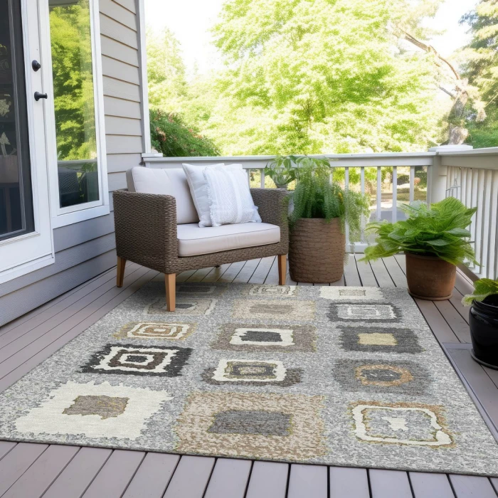 Addison Rugs Chantille Gray ACN2014 9ft. x 12ft. Rect. Rug