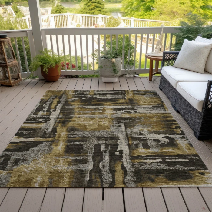Addison Rugs Chantille Brown ACN2015 9ft. x 12ft. Rect. Rug
