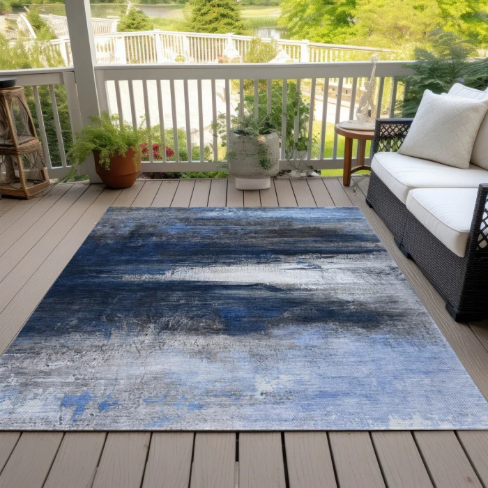 Addison Rugs Chantille Blue ACN2016 5ft. x 7ft.6in. Rect. Rug