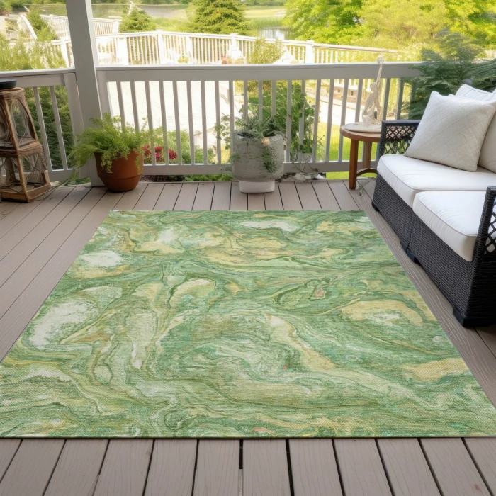 Addison Rugs Chantille Green ACN2017 9ft. x 12ft. Rect. Rug
