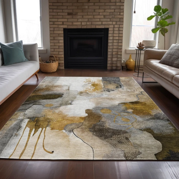 Addison Rugs Chantille Brown ACN2019 5ft. x 7ft.6in. Rect. Rug