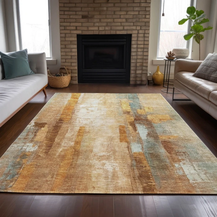 Addison Rugs Chantille Orange ACN2020 8ft. x 10ft. Rect. Rug
