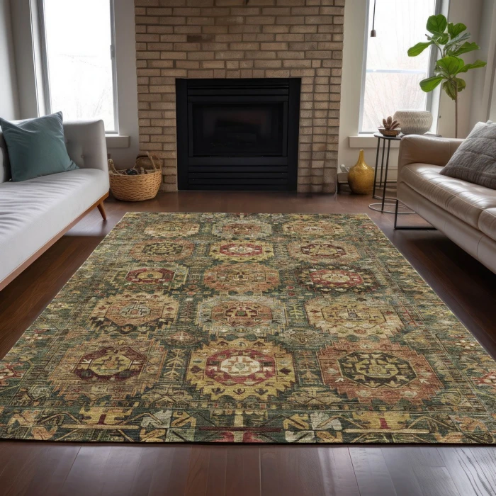 Addison Rugs Chantille Green ACN2024 8ft. x 10ft. Rect. Rug