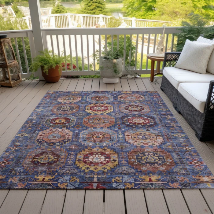 Addison Rugs Chantille Blue ACN2024 5ft. x 7ft.6in. Rect. Rug