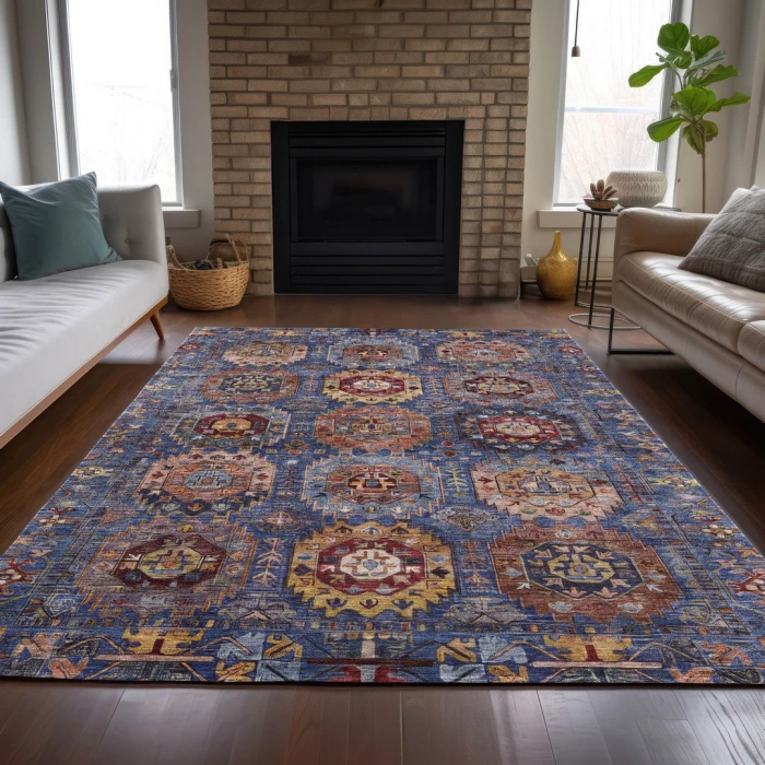 Addison Rugs Chantille Blue ACN2024 5ft. x 7ft.6in. Rect. Rug