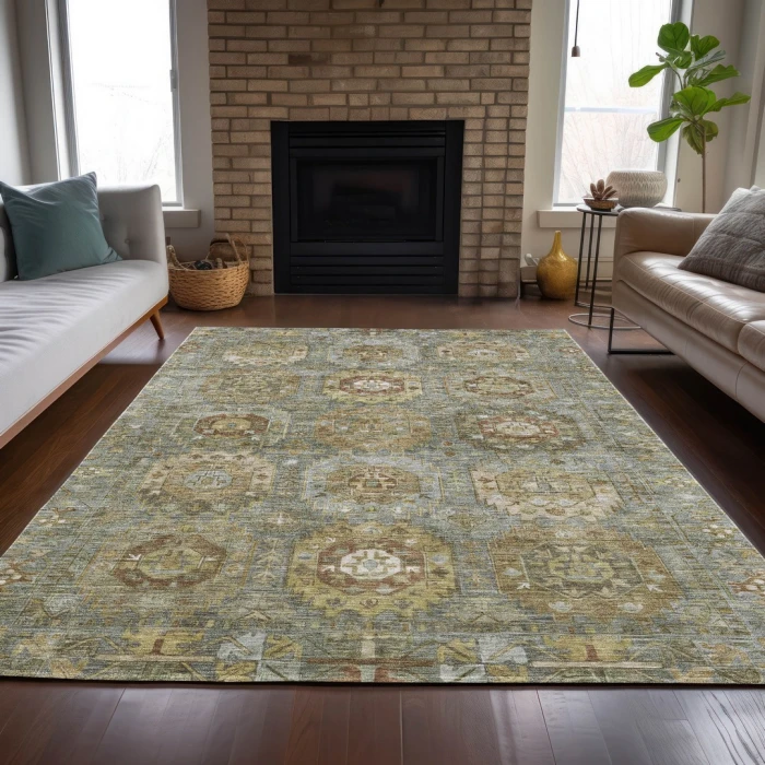 Addison Rugs Chantille Green ACN2024 8ft. x 10ft. Rect. Rug