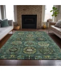 Addison Rugs Chantille Teal ACN2024 9ft. x 12ft. Rect. Rug