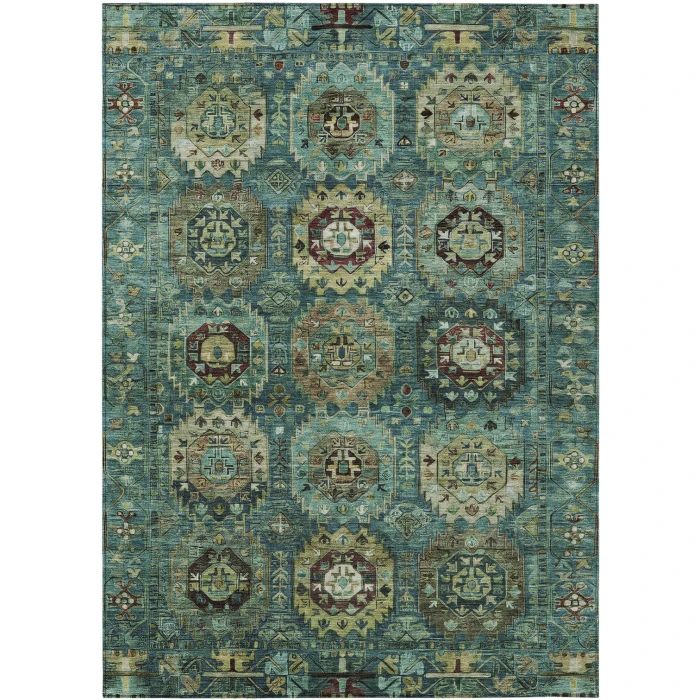 Addison Rugs Chantille Teal ACN2024 9ft. x 12ft. Rect. Rug