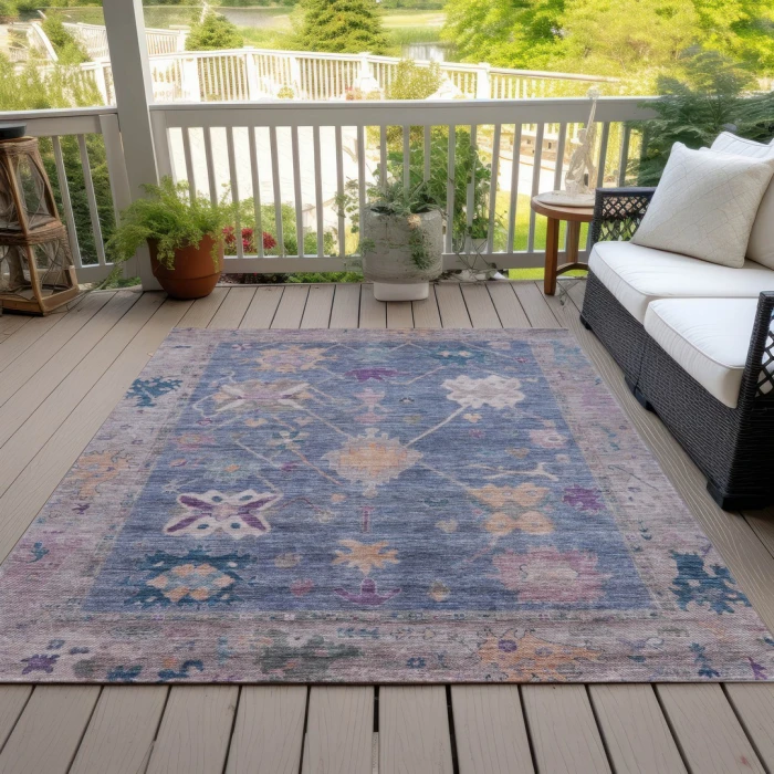 Addison Rugs Chantille Blue ACN2025 9ft. x 12ft. Rect. Rug