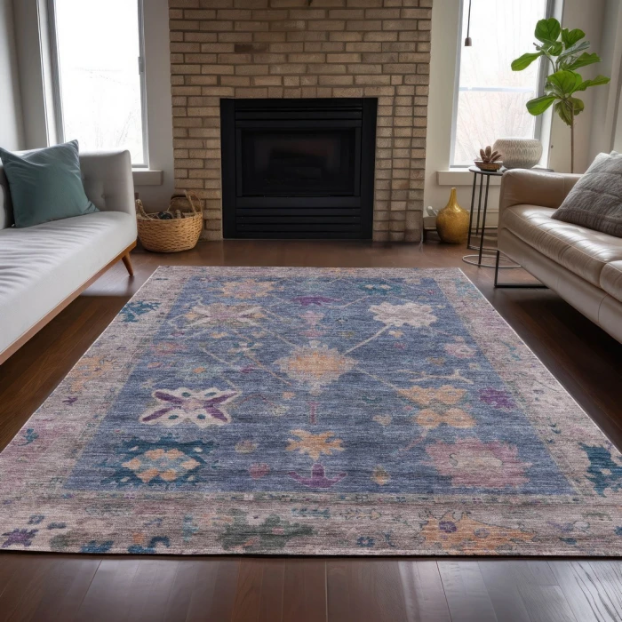 Addison Rugs Chantille Blue ACN2025 9ft. x 12ft. Rect. Rug