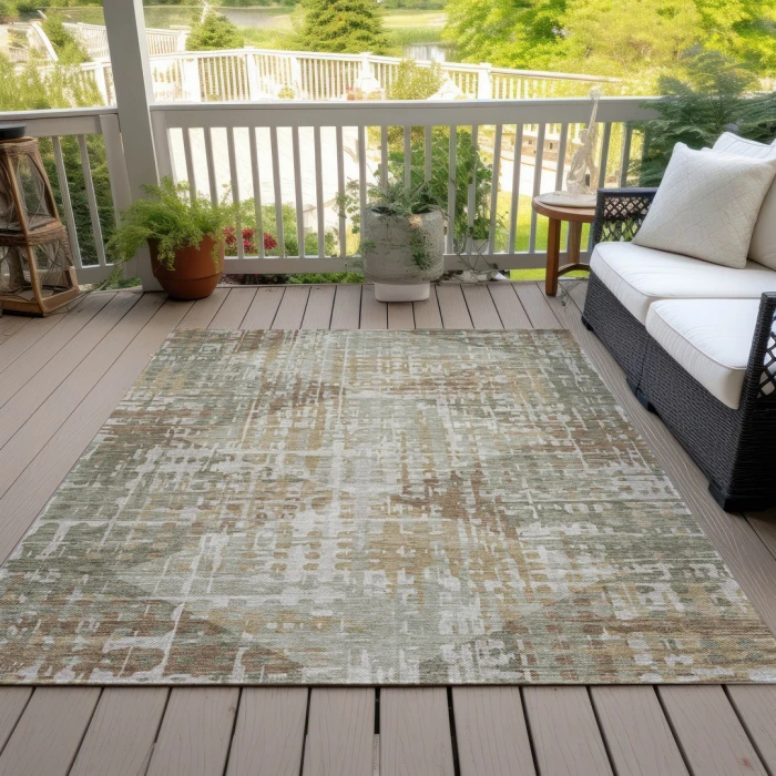 Addison Rugs Chantille Green ACN2026 8ft. x 10ft. Rect. Rug