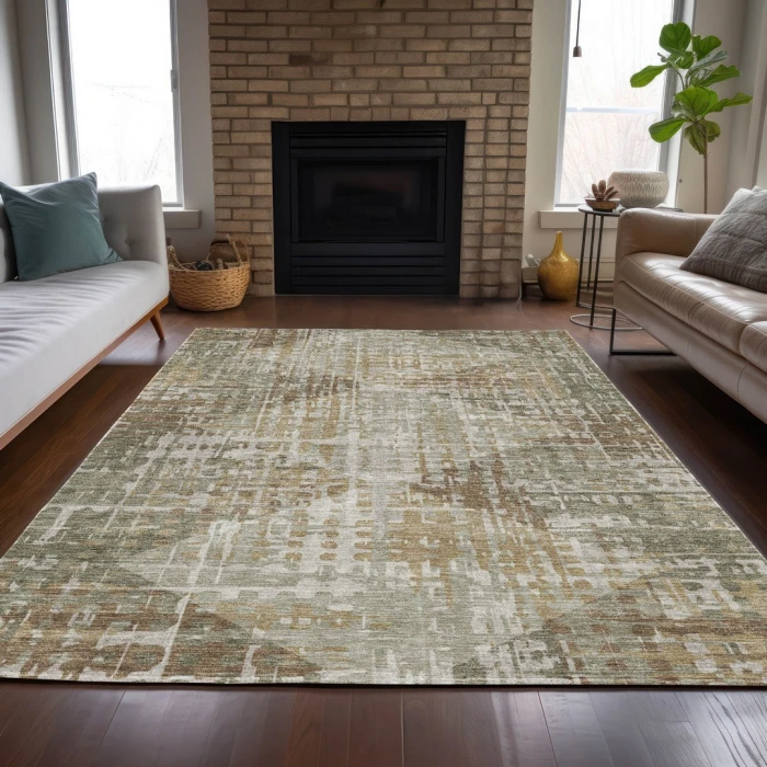 Addison Rugs Chantille Green ACN2026 8ft. x 10ft. Rect. Rug