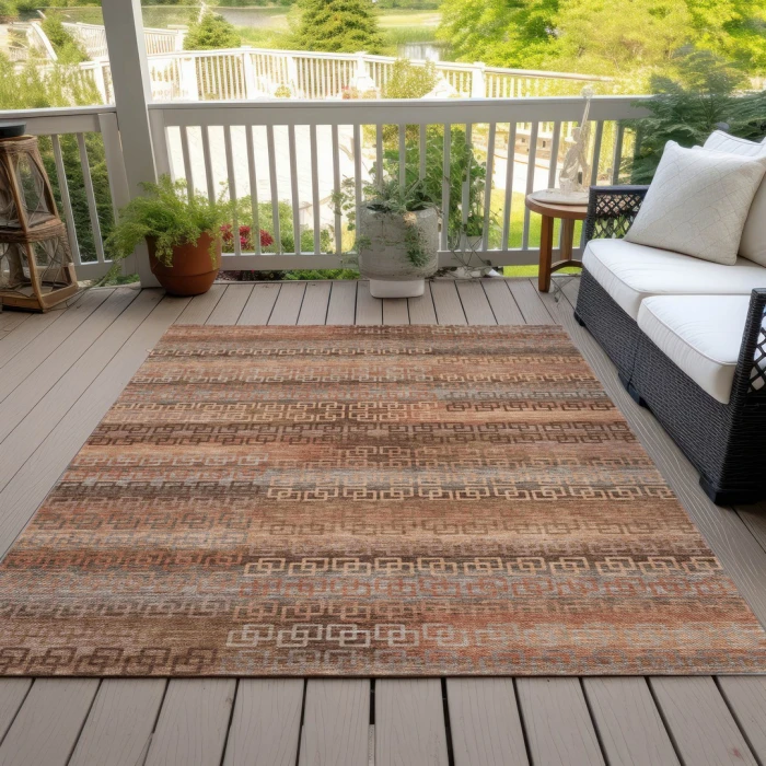 Addison Rugs Chantille Orange ACN2029 5ft. x 7ft.6in. Rect. Rug