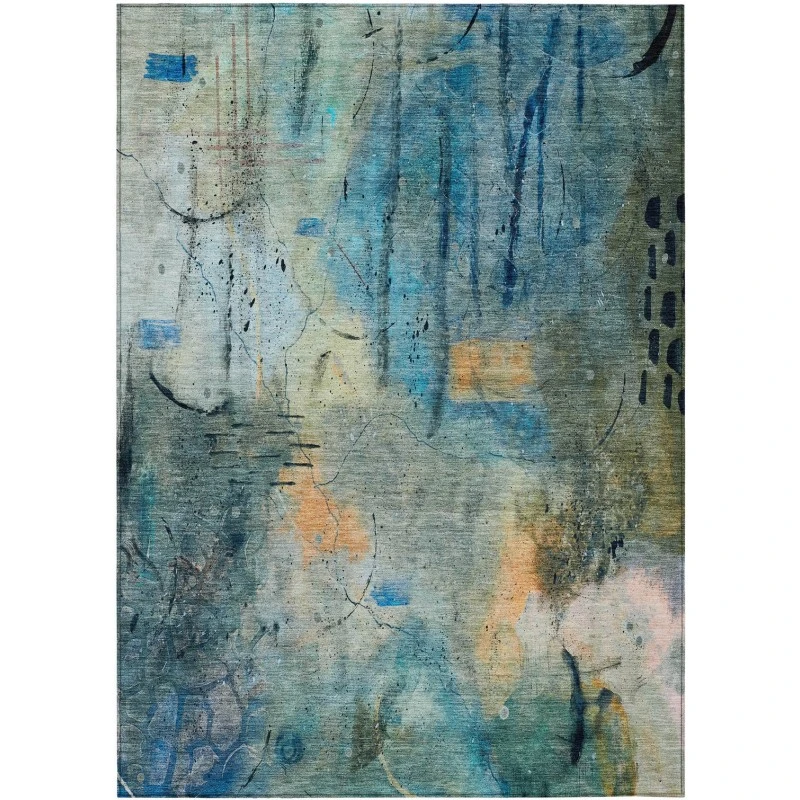 Addison Rugs Chantille Teal ACN2032 5ft. x 7ft.6in. Rect. Rug