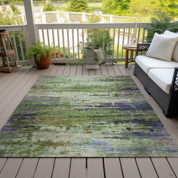 Addison Rugs Chantille Green ACN2035 5ft. x 7ft.6in. Rect. Rug