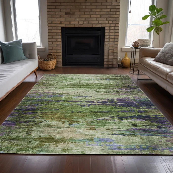 Addison Rugs Chantille Green ACN2035 5ft. x 7ft.6in. Rect. Rug