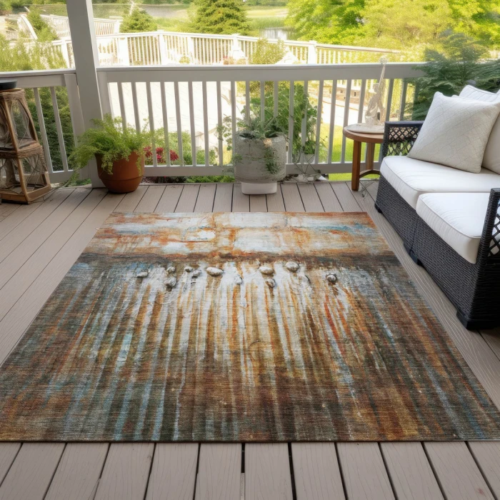 Addison Rugs Chantille Orange ACN2038 5ft. x 7ft.6in. Rect. Rug