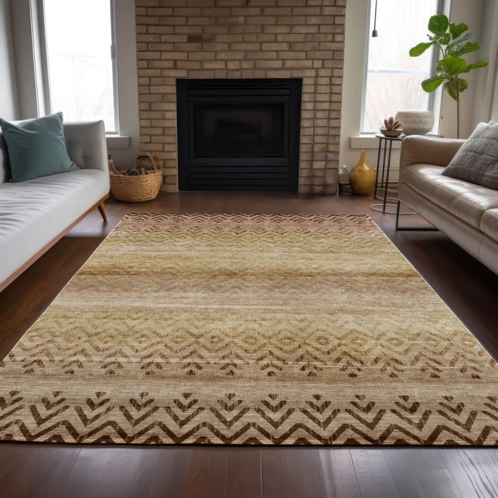 Addison Rugs Chantille Brown ACN2042 9ft. x 12ft. Rect. Rug